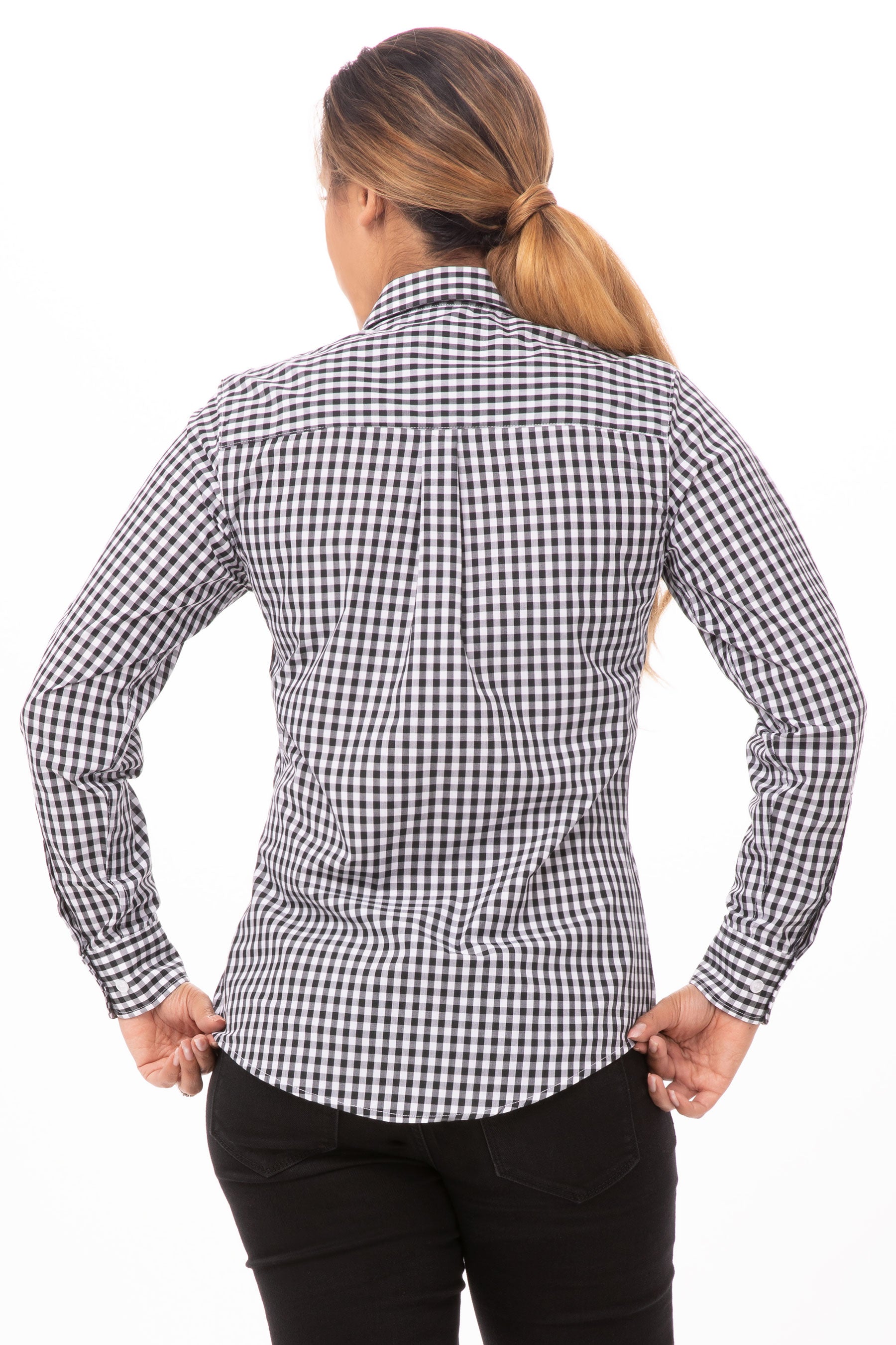 Gingham Female Dress Shirt