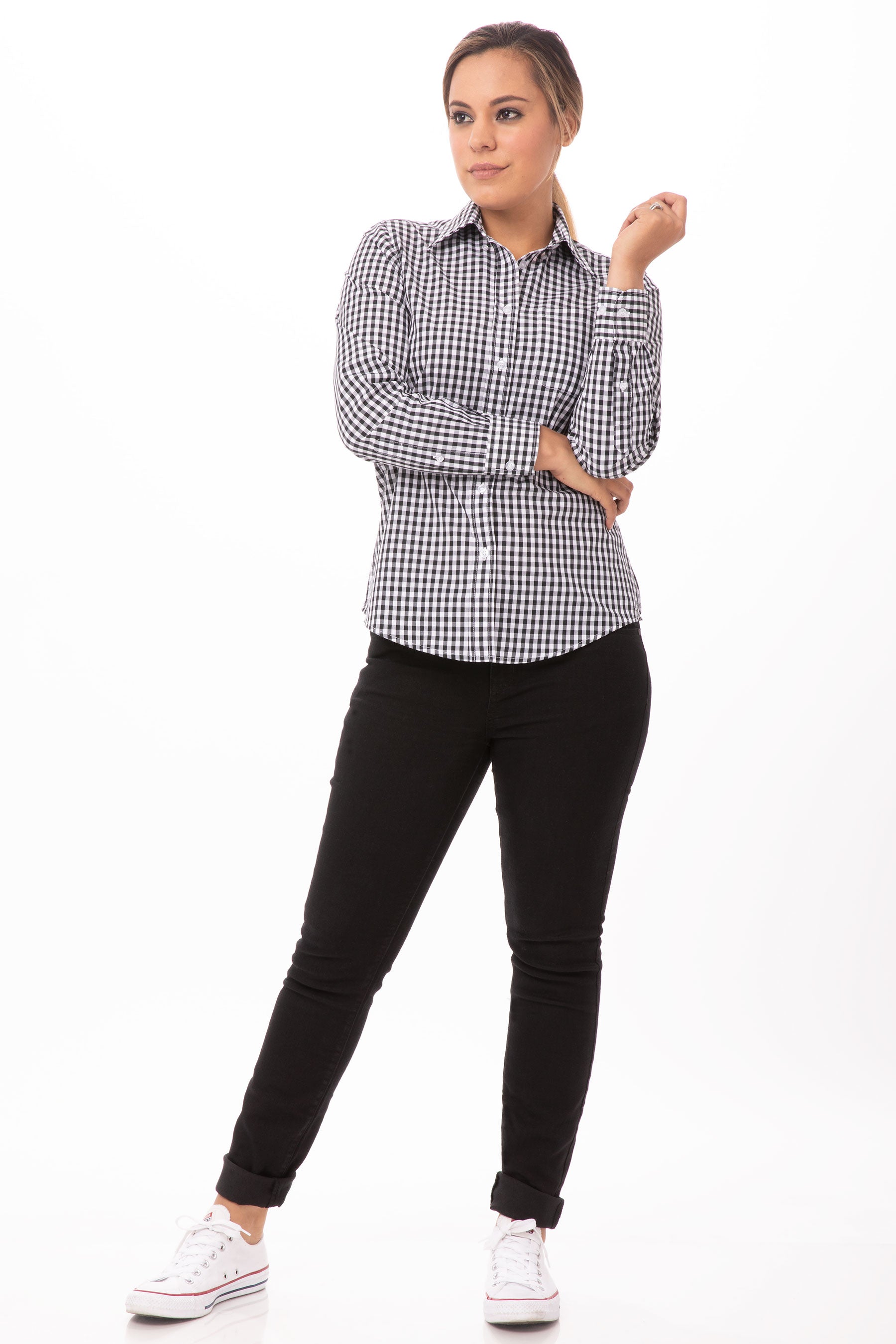 Gingham Female Dress Shirt