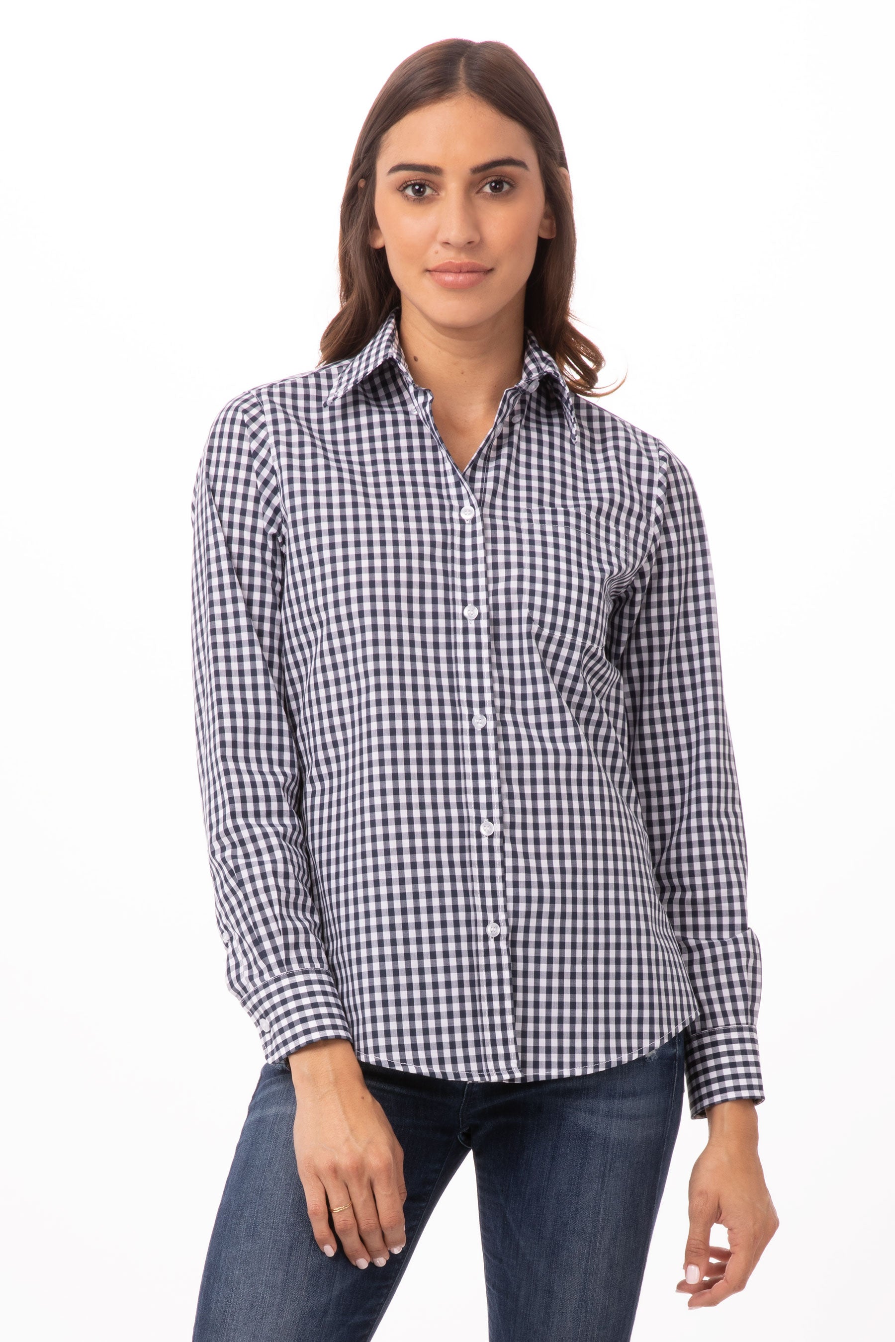 Gingham Female Dress Shirt